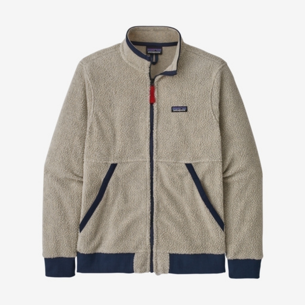 Patagonia Tan and Navy Fleece Jacket
